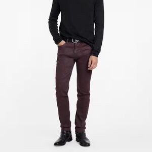 Slim Cut Wax Finished Jeans